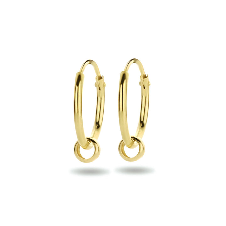 earrings ring 14K yellow gold