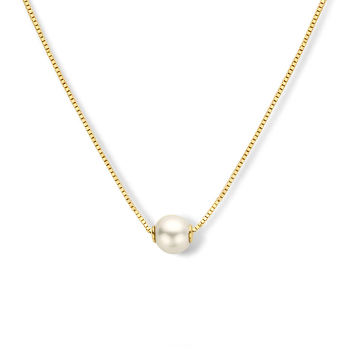 pearl necklace 42 - 45 cm 14K yellow gold
