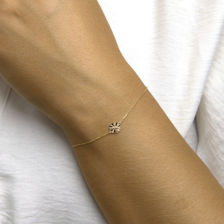 bracelet round 16.5 - 17.5 - 18 cm 14K yellow gold