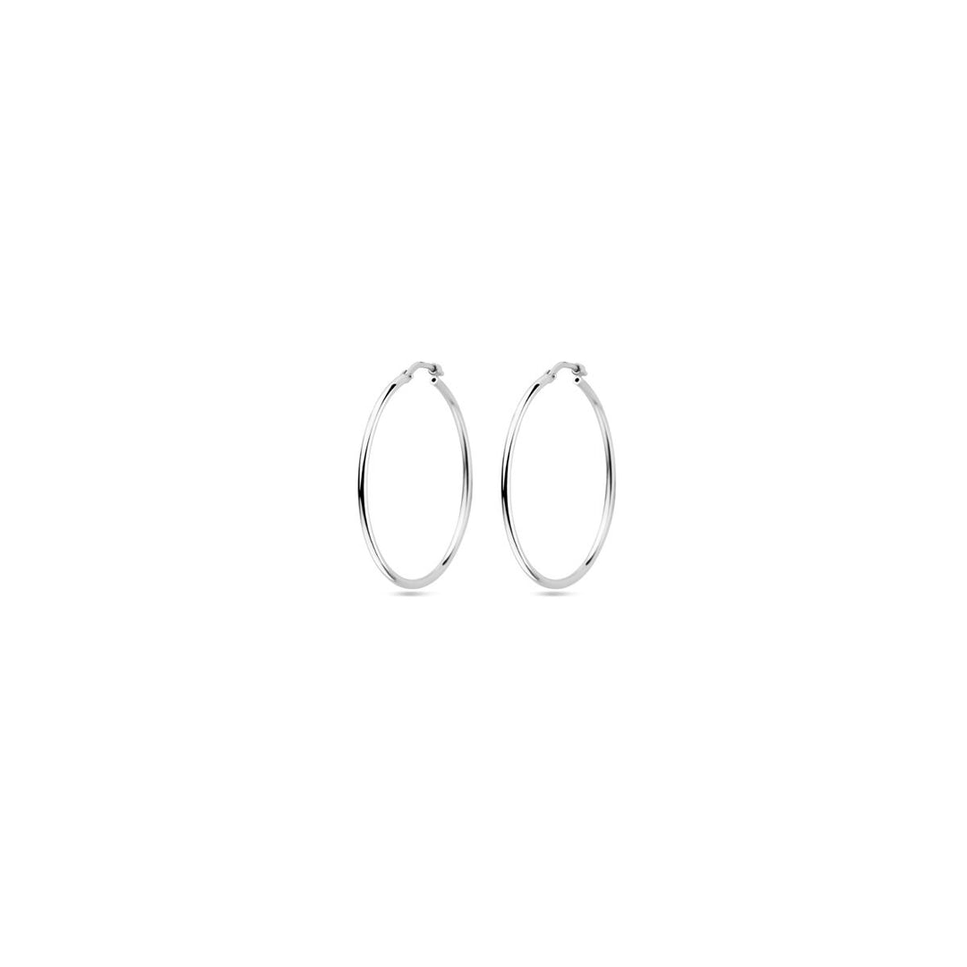 oorringen ronde buis 1,5 mm zilver gerhodineerd