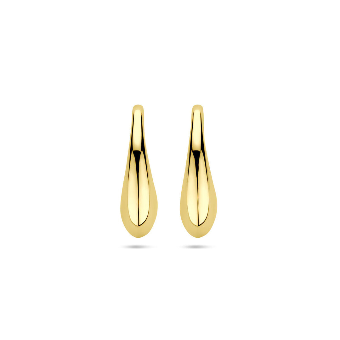 oorbellen druppel franse haak 16,5 mm 14K geelgoud