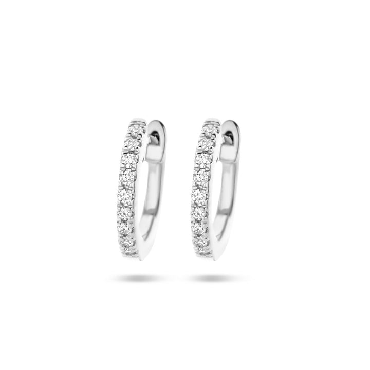 drop earrings diamond 0.06ct (2x 0.03ct) h si 14K white gold