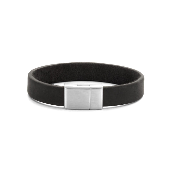 bracelet leather 12 mm stainless steel