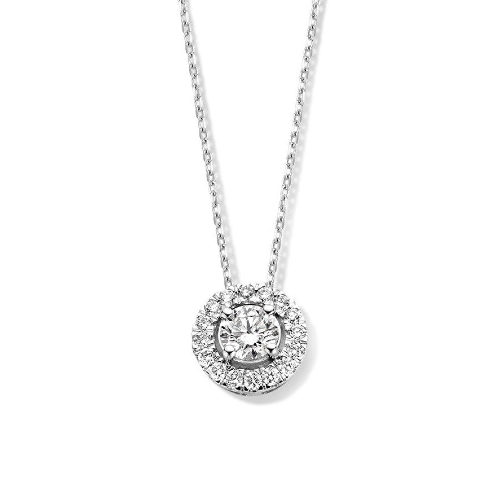 Collier Emma 0,50 crt. witgoud