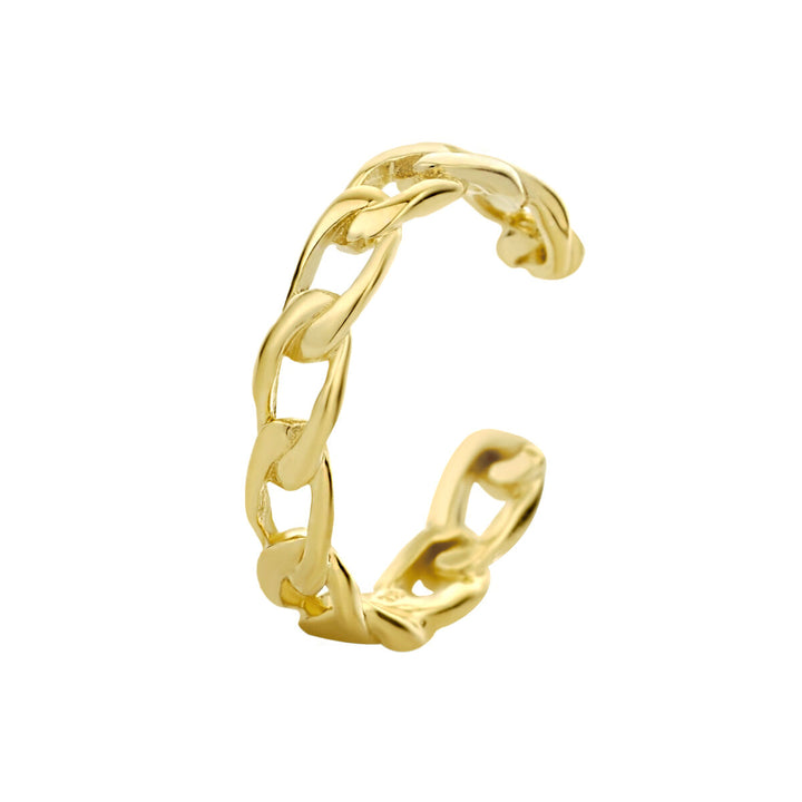 earcuff link 1 micron silver gold plated (yellow)
