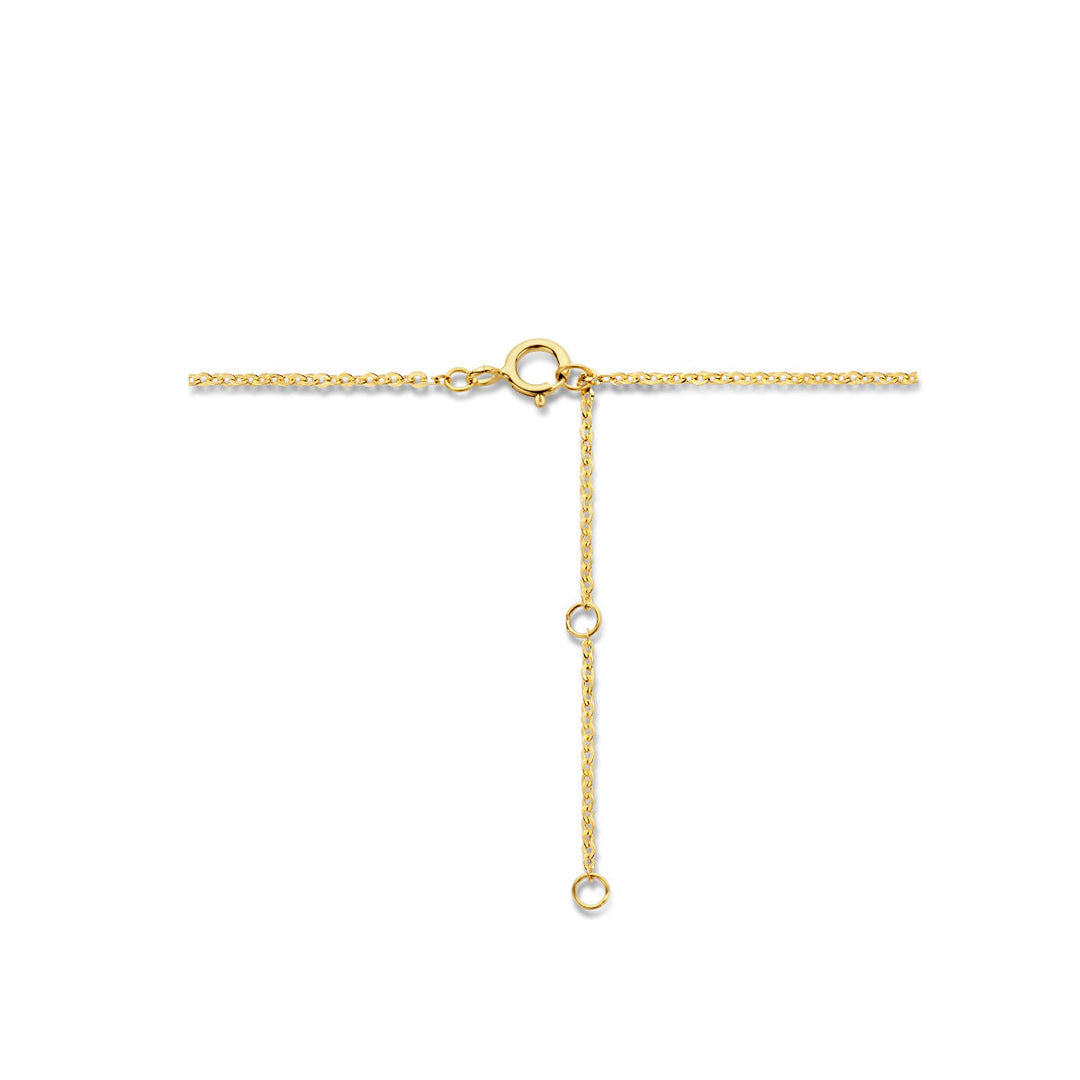 Gold ladies necklace pearl 14K