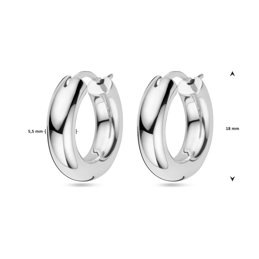 earrings silver rhodium plated
