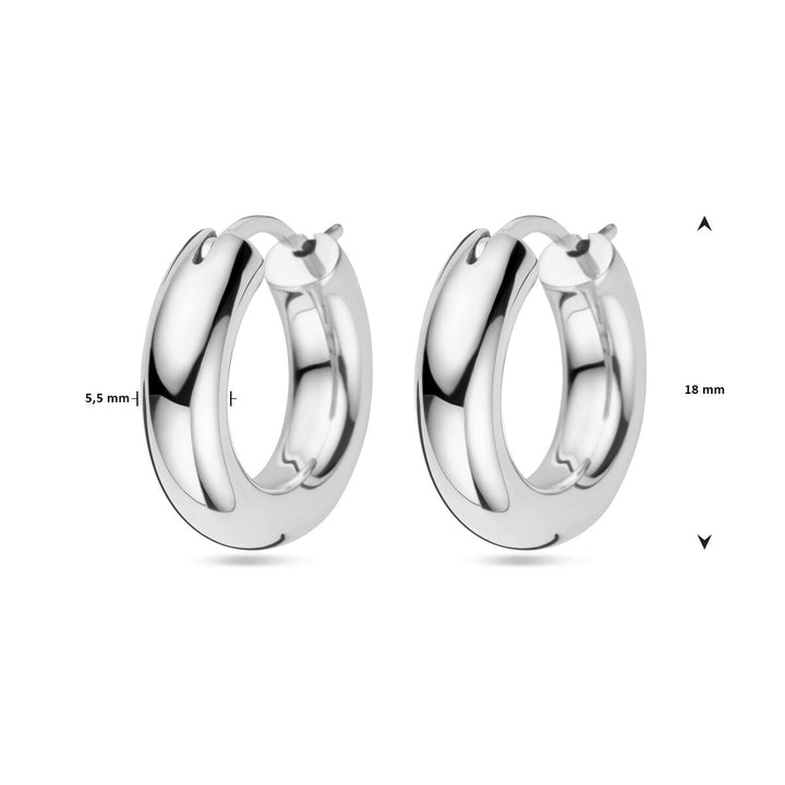 earrings silver rhodium plated