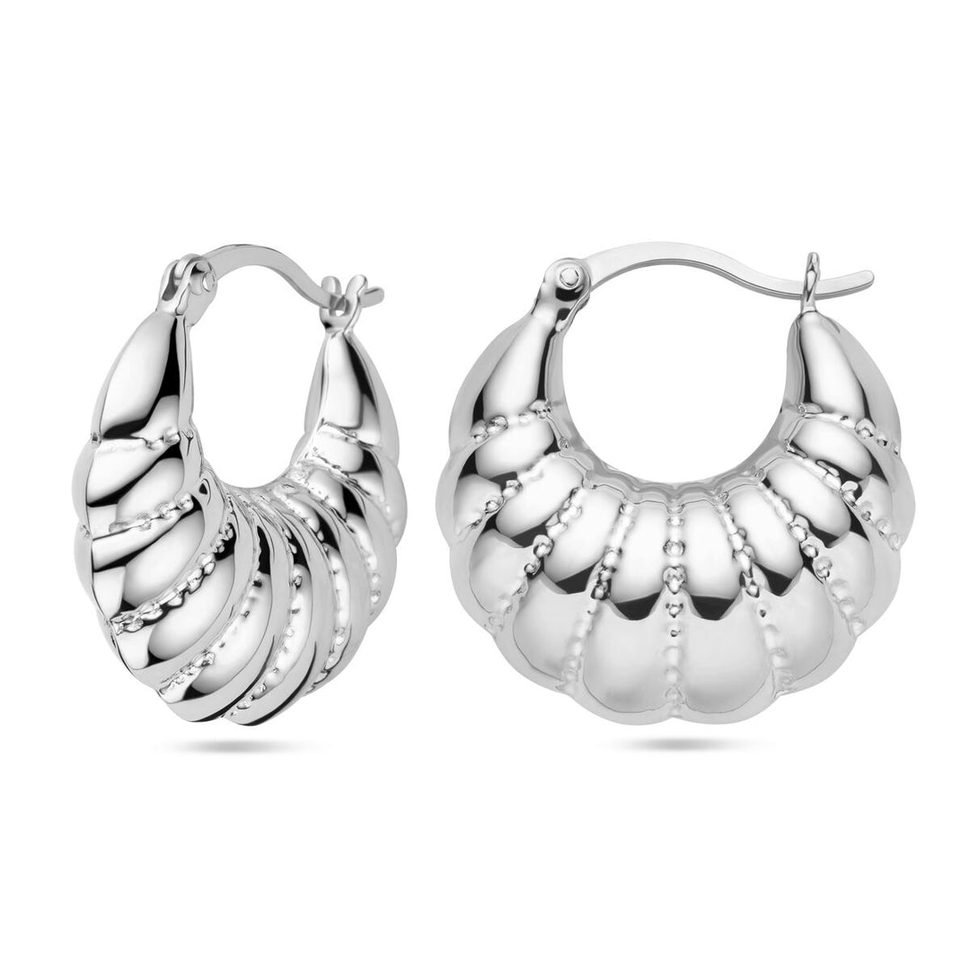 earrings silver rhodium plated