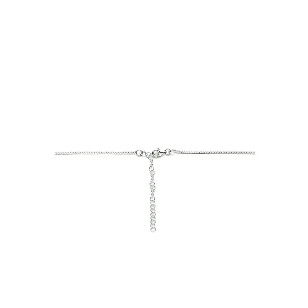 necklace snake flat 1.7 mm 40 + 5 cm silver rhodium plated
