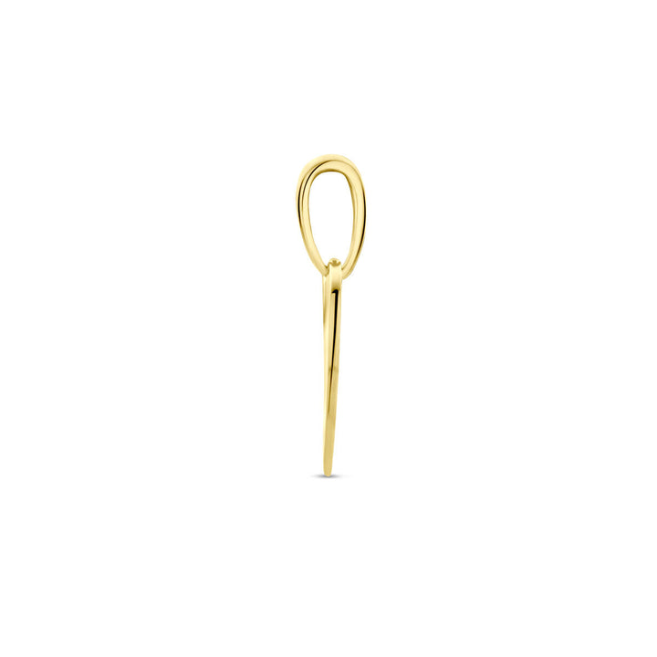 engraving pendant heart 14K yellow gold