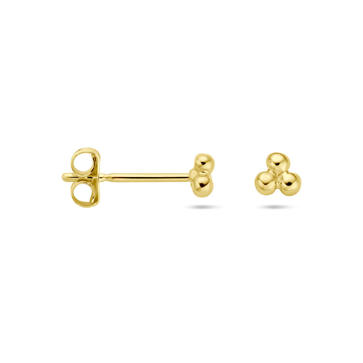 ear studs beads 14K yellow gold