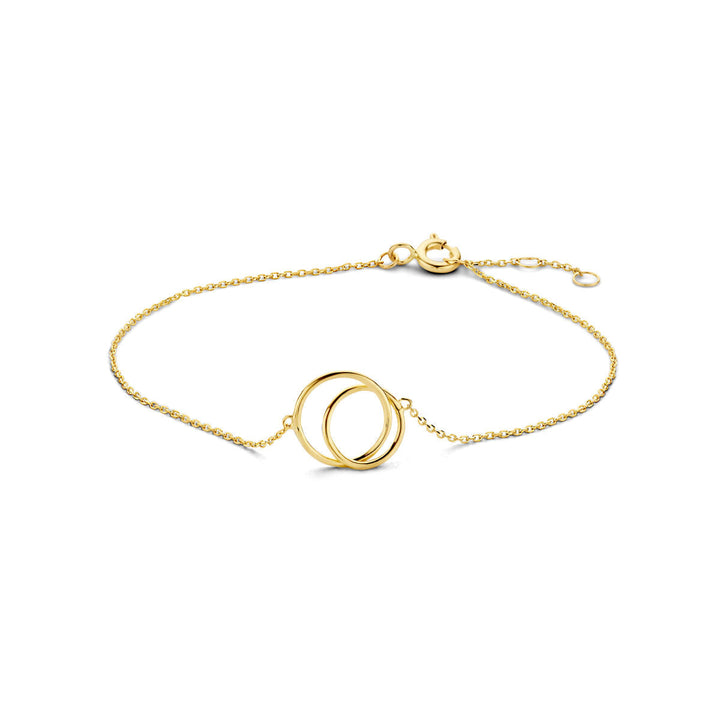 Gold bracelet ladies rounds 14K