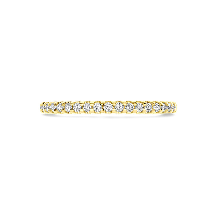 ring lab grown diamant 0.25ct h si 14K geelgoud