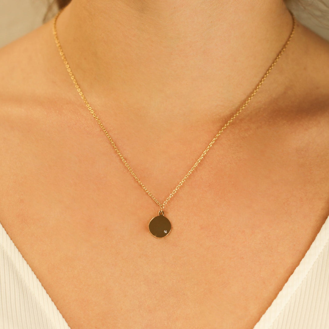 Boccia Titanium Necklace gp dia 1/0.005 - 08065-03