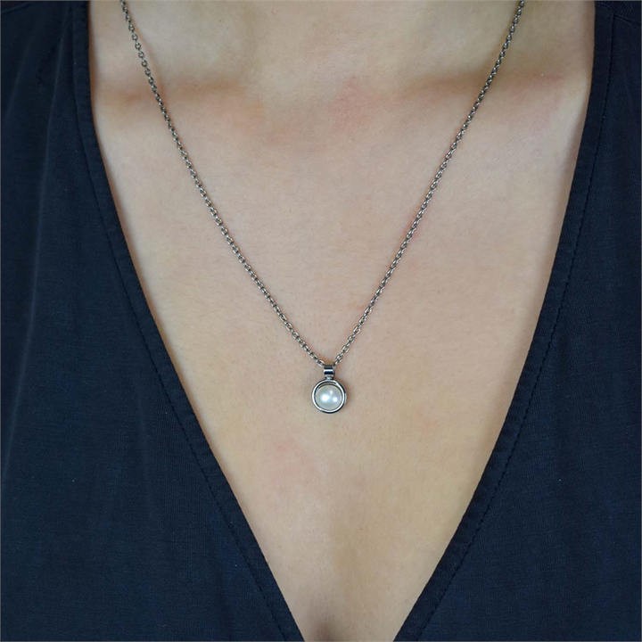 Boccia Titanium Pendant pearl 07002-01
