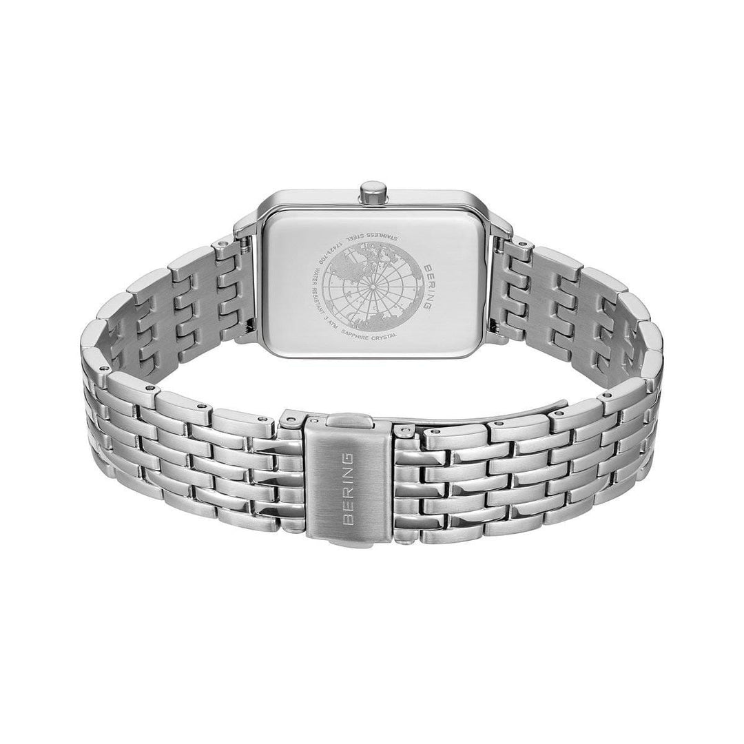 bering dames horloge grijze wijzerplaat - 17423-700
