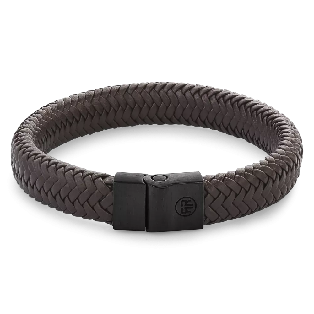 Full Metal Herringbone Brown Black