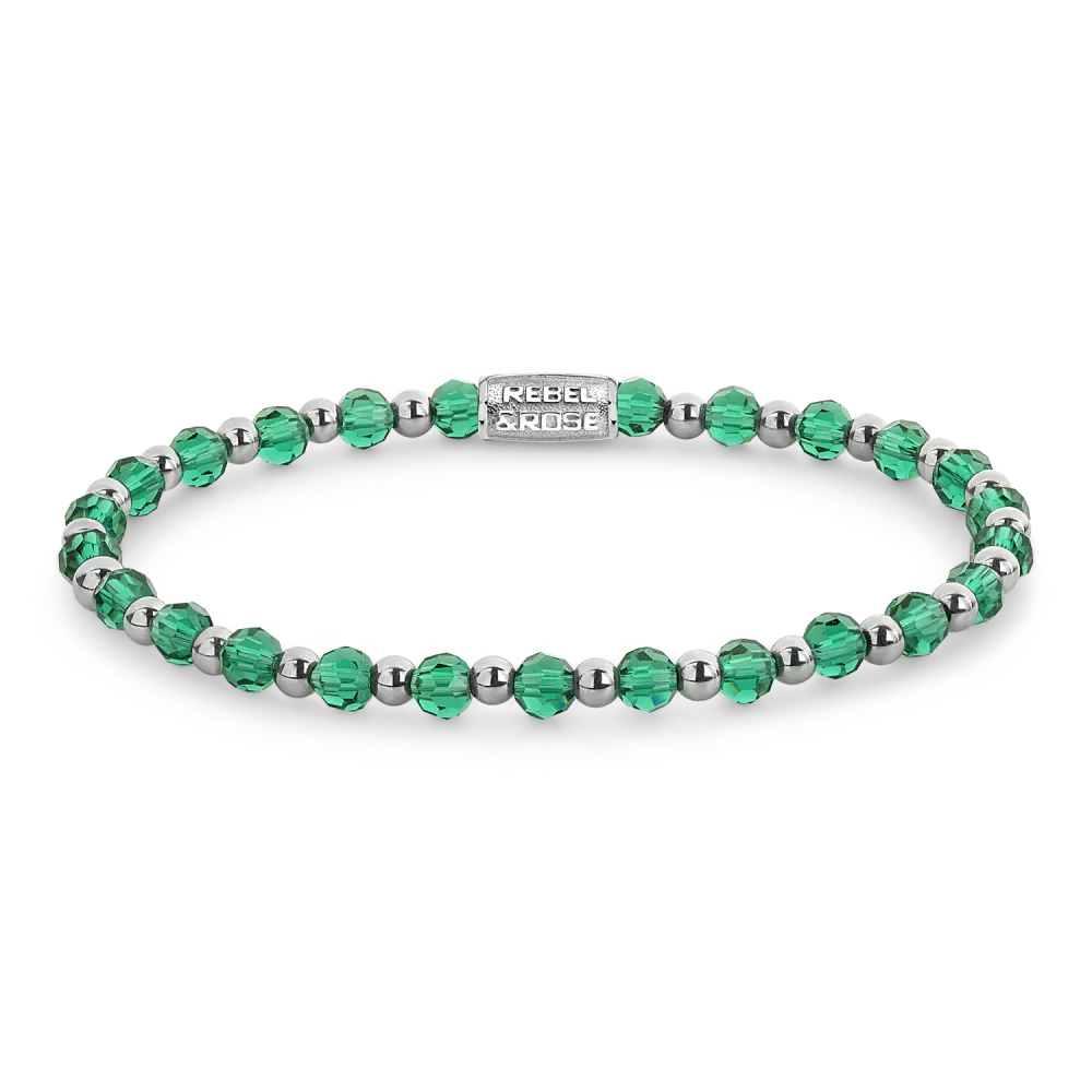 Mix Green Morning Glam Rocks Silver