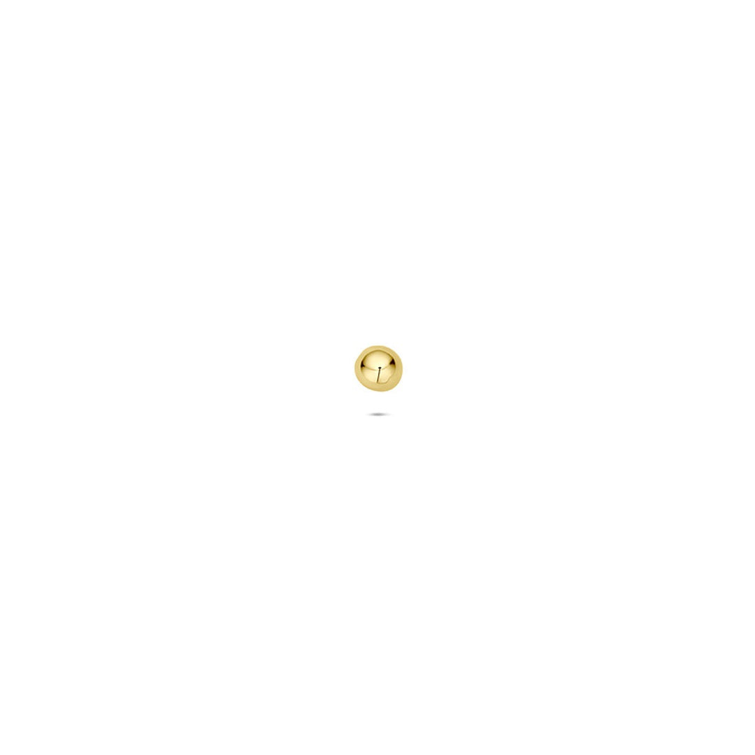 flat back piercing bol 2 mm 14K geelgoud