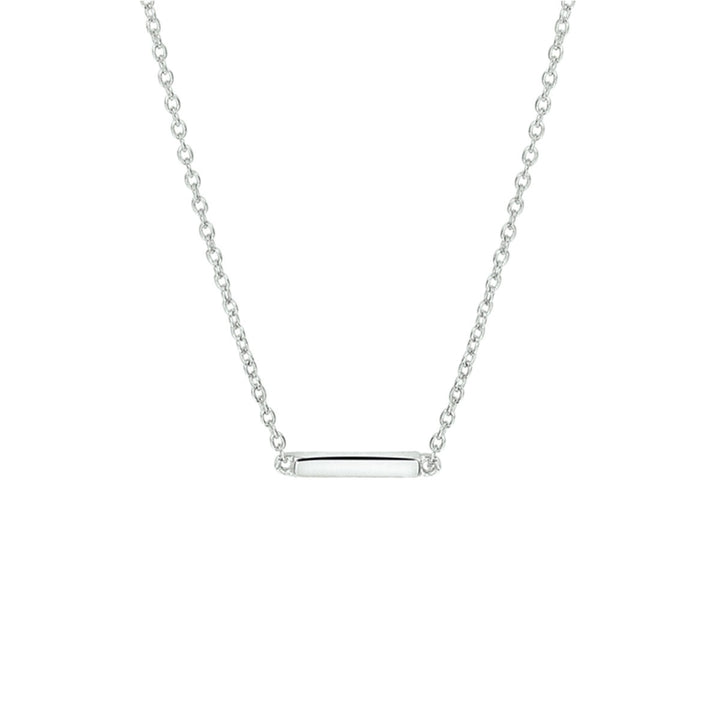 necklace bar 41 + 4 cm silver rhodium plated