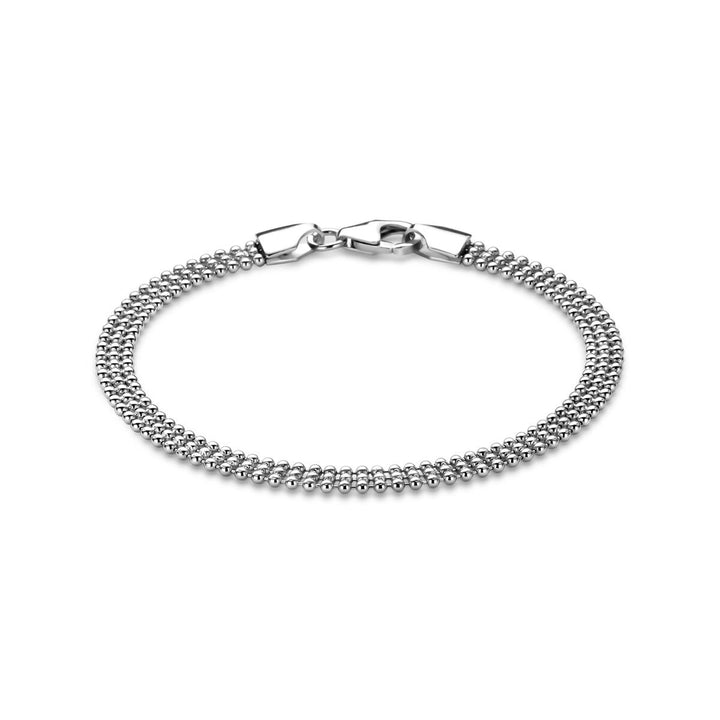 Zilveren dames armband – Gerhodineerd 925 zilver 4,5 mm 18 cm