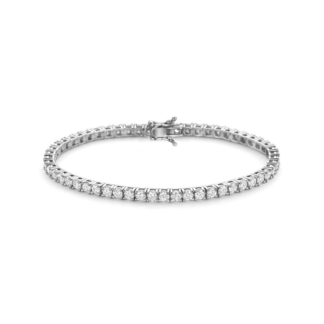 Zilveren tennisarmband met zirkonia – gerhodineerd 925 zilver