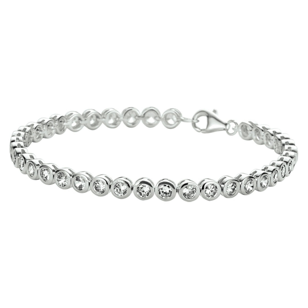 Zilveren tennisarmband met zirkonia – tijdloze schittering in verfijnde vorm