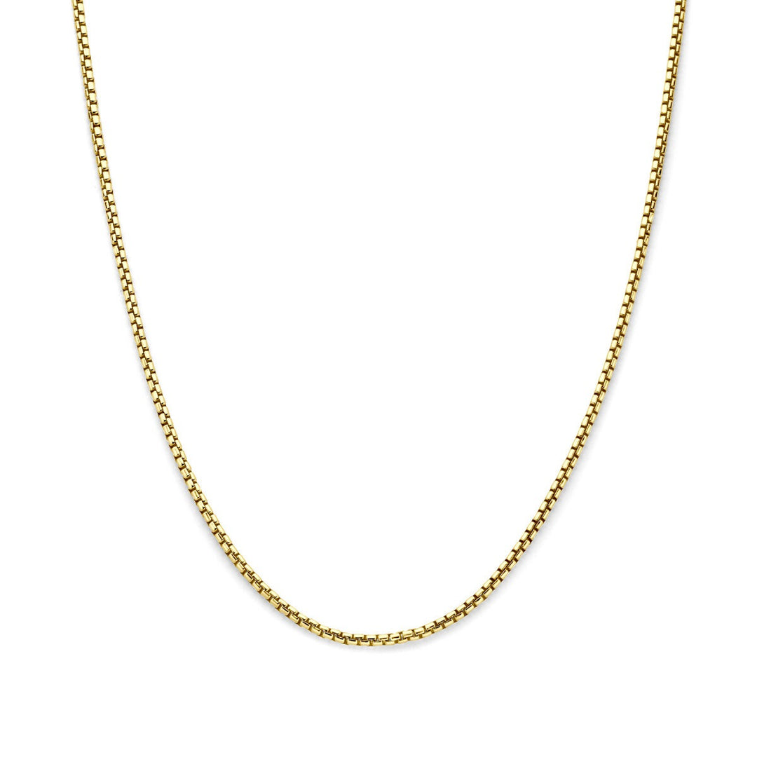 14k geelgouden collier met zilveren kern – Zilgold