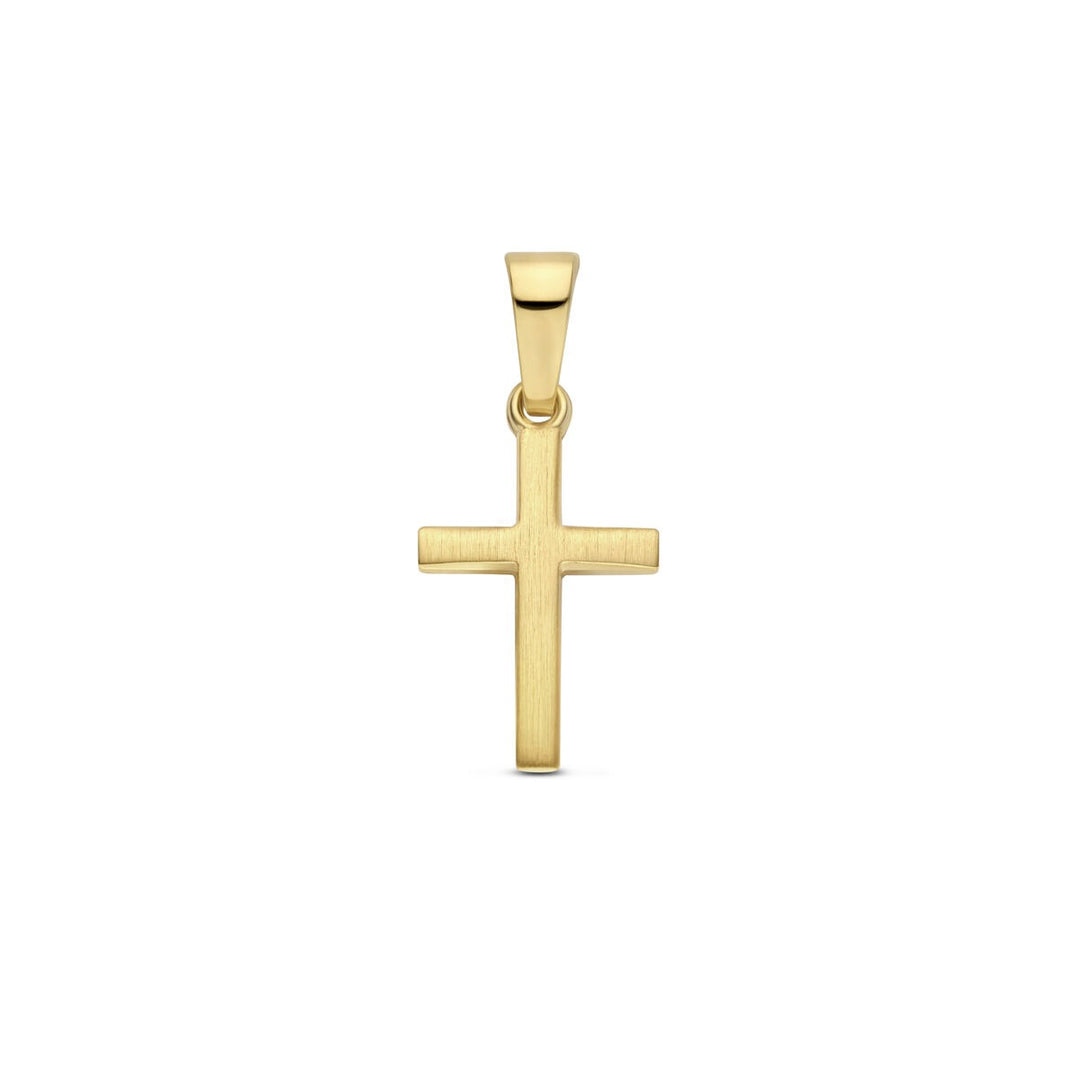 9k Geelgouden Kruis Hanger
