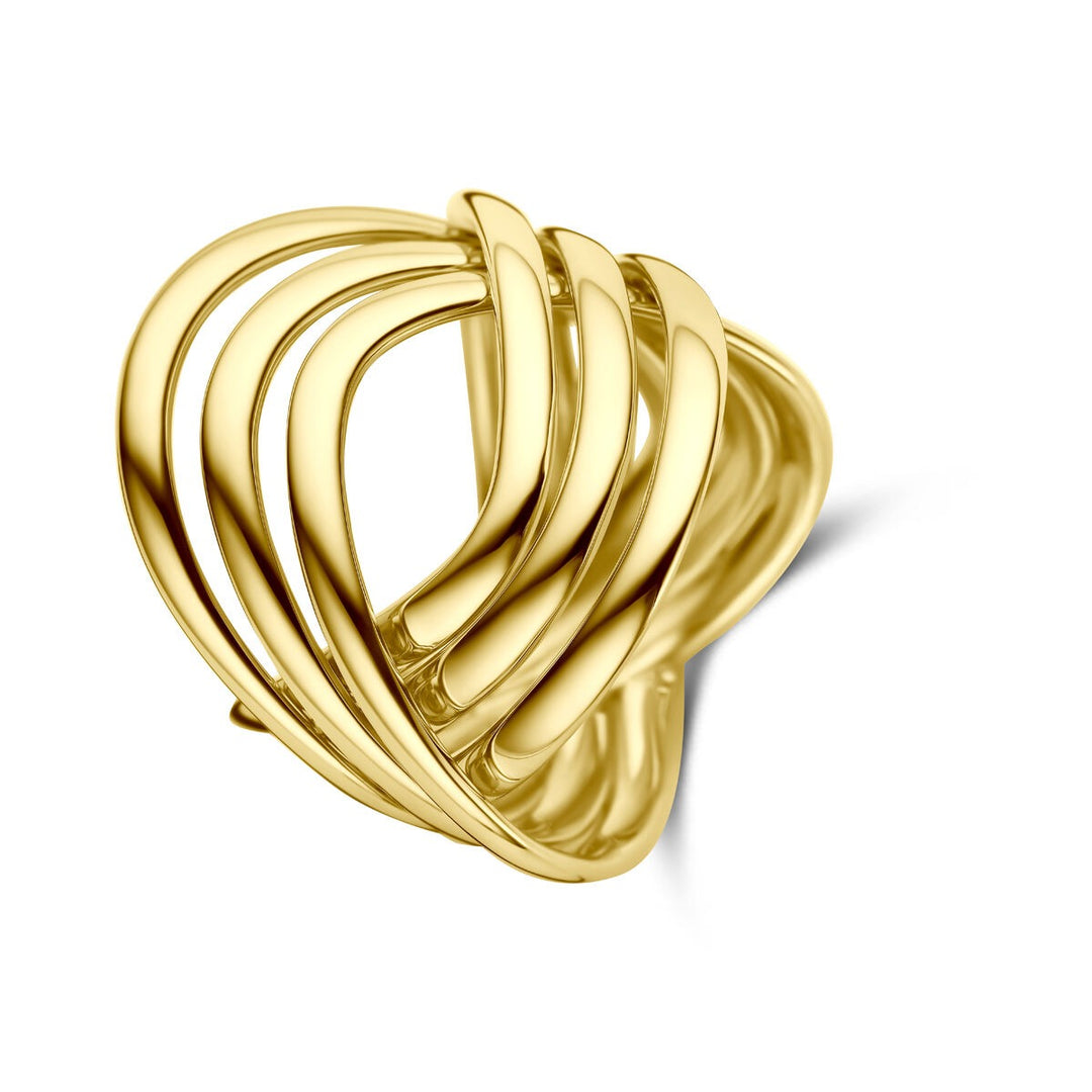 14k geelgouden dames ring