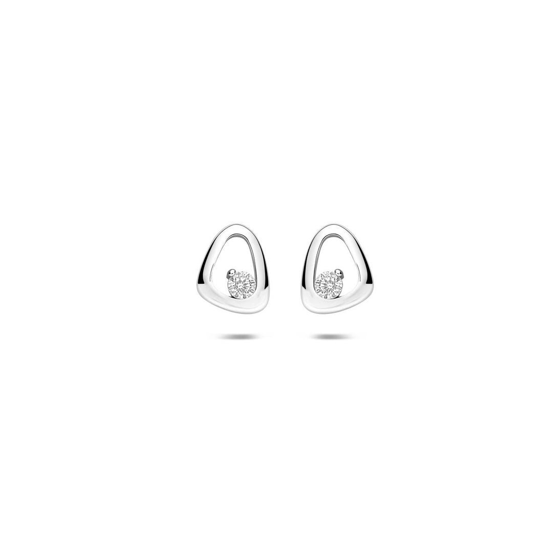 Zilveren oorknoppen met zirkonia 925 gerhodineerd – 7,5 mm