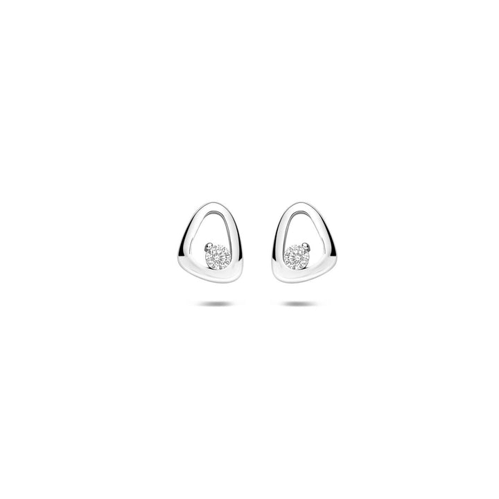 Zilveren oorknoppen met zirkonia 925 gerhodineerd – 7,5 mm
