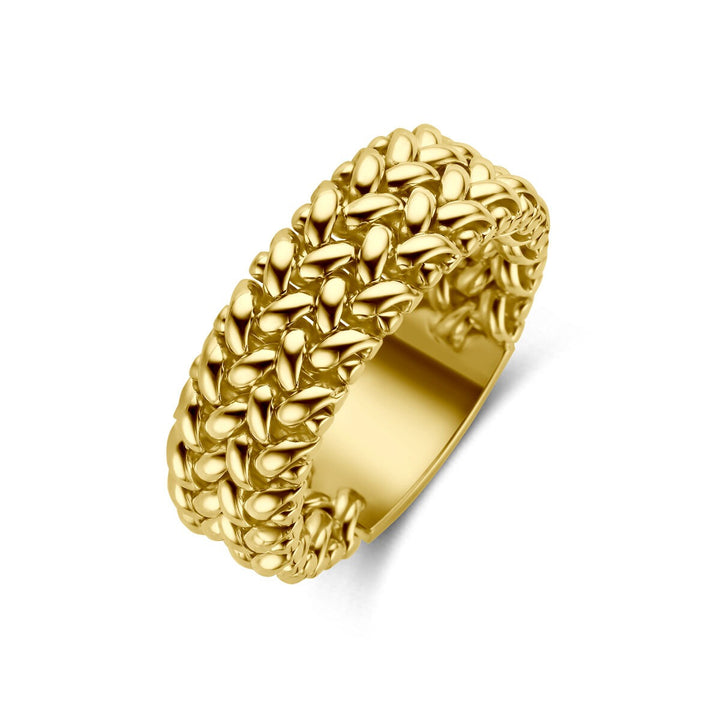 14k geelgouden dames ring