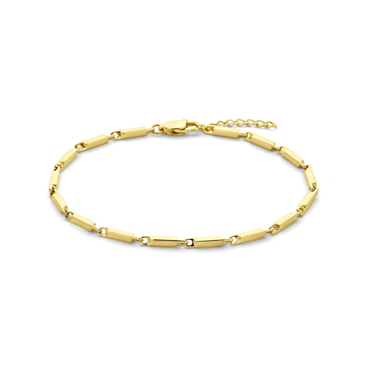 Goudkleurige stalen armband 2.5mm met verlengstuk
