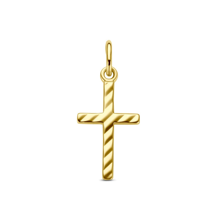 9k geelgouden hanger met kruis