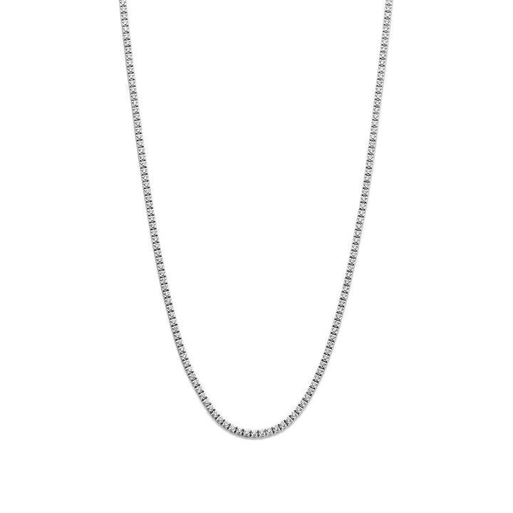 tennis necklace lab grown diamond 2.00ct g si 1.9 mm 42 cm 14K white gold