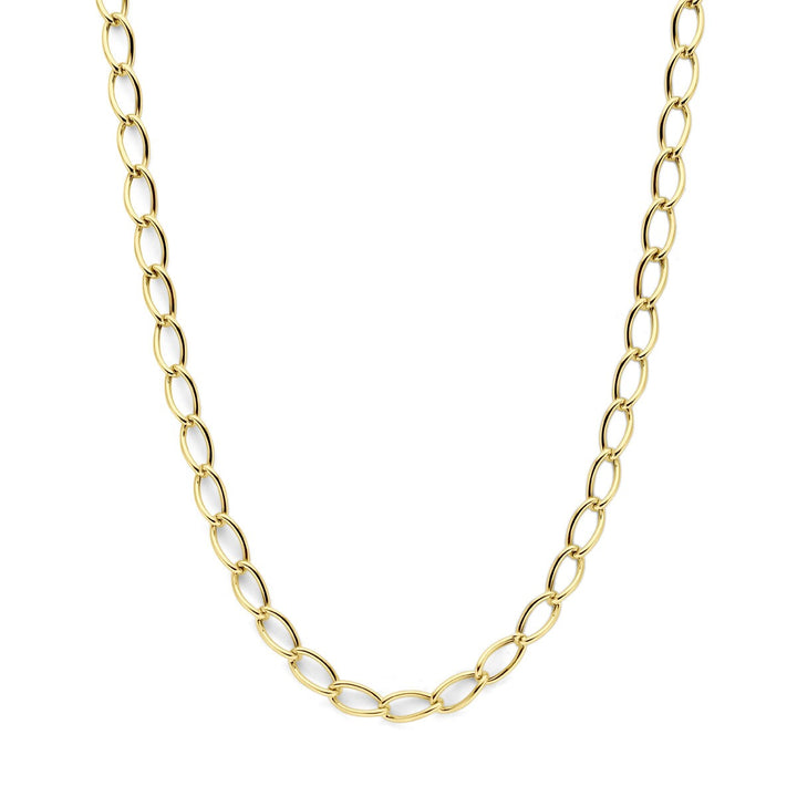 14k geelgouden anker collier dames
