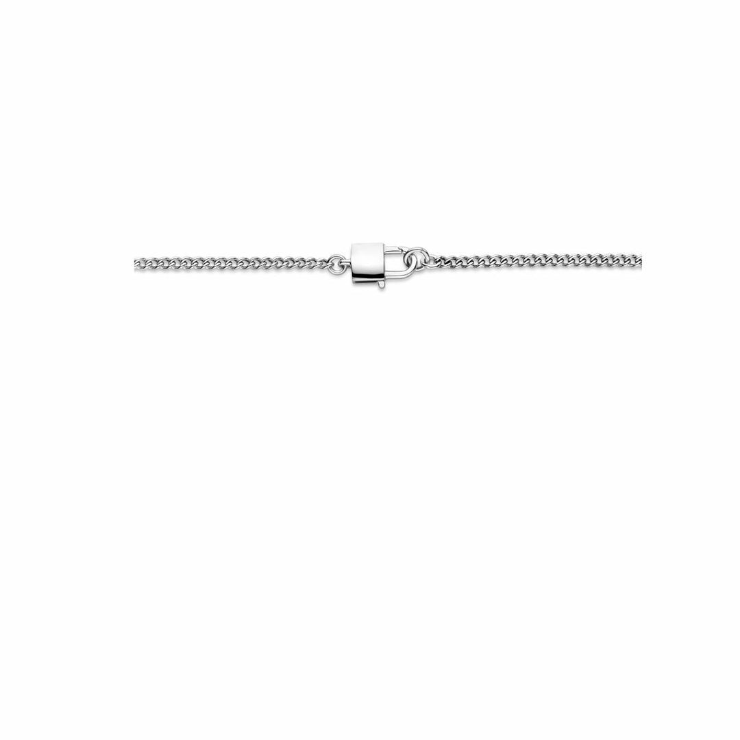 necklace clasp 3.0 mm 45 cm silver rhodium plated