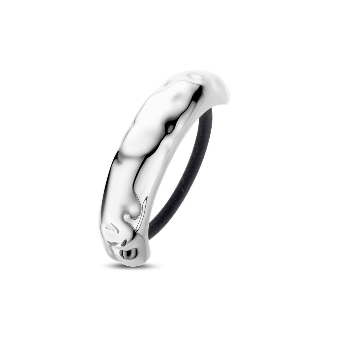 Stalen hair cuff zilverkleurig – stijlvol haaraccessoire voor dames
