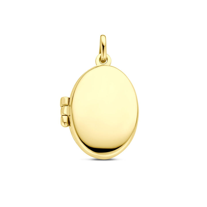 9k geelgouden ovaal medaillon