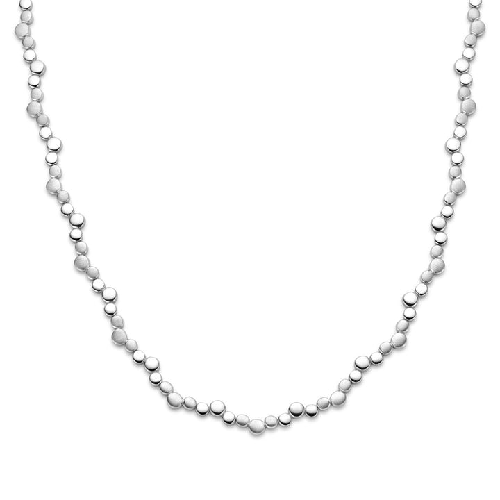 Zilveren ketting met hartjes – Gerhodineerd 925 zilver 7,5 mm 45 cm