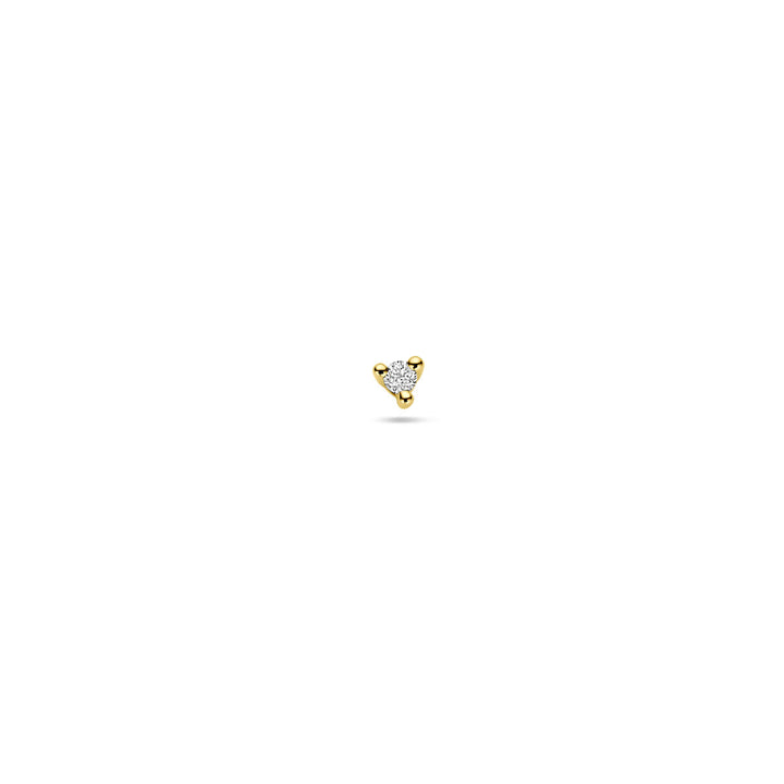 ear stud diamond 0.02ct h p1 per piece 14K yellow gold
