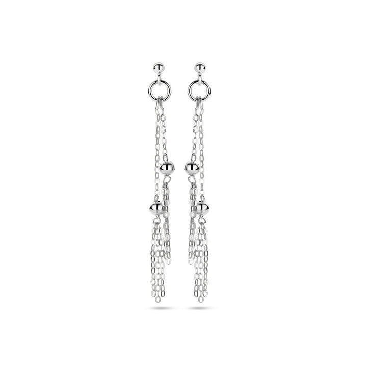 silver rhodium plated earrings