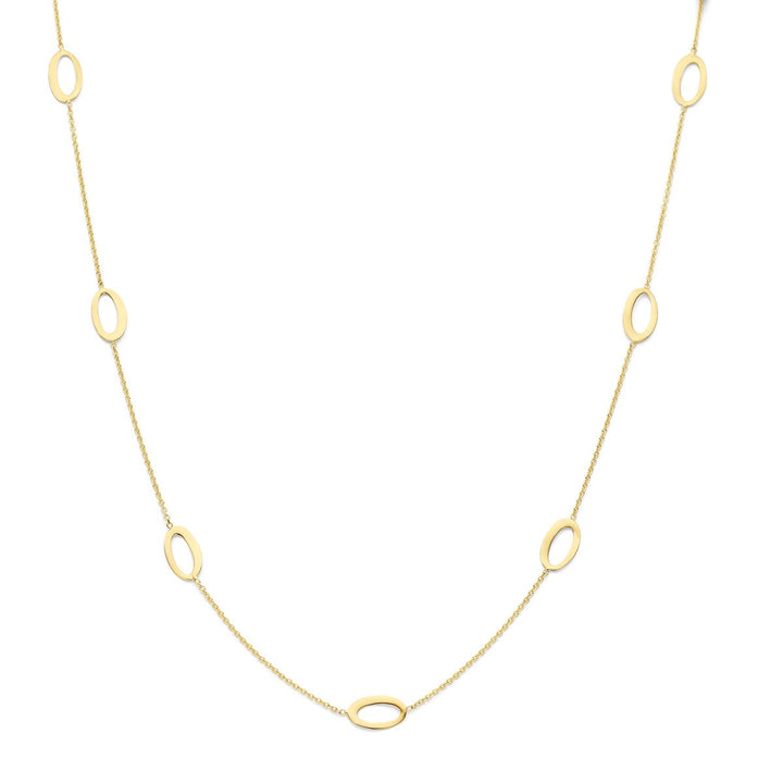 necklace ovals 41 – 43 – 45 cm 14K yellow gold