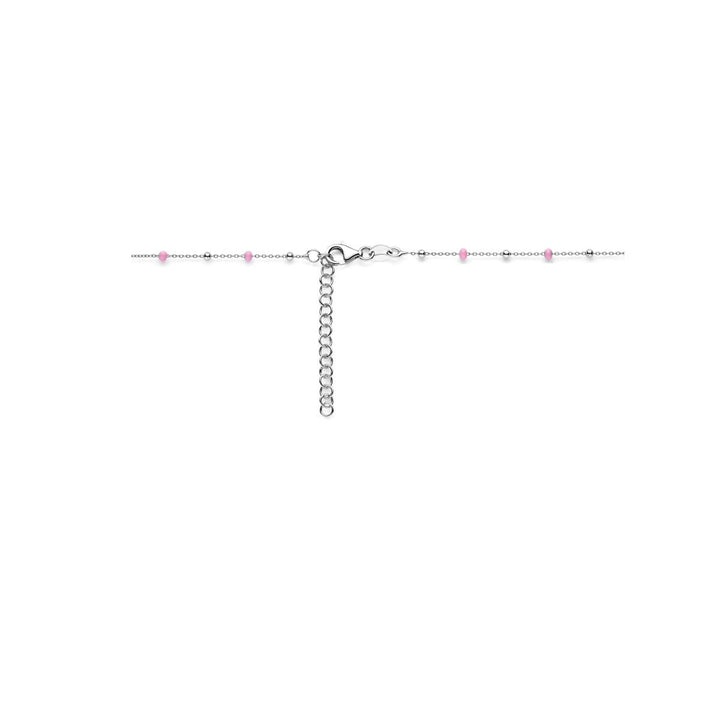 Zilveren ketting met hartje – Gerhodineerd kinder collier 36 + 4 cm