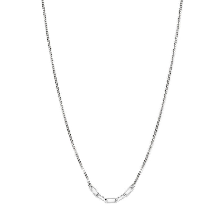 necklace 3.6 mm 40 + 5 cm silver rhodium plated