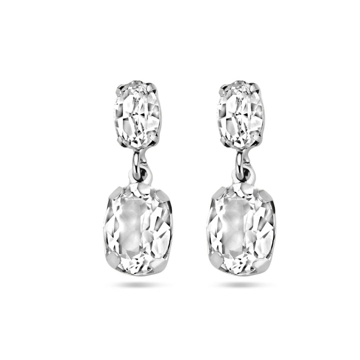 Swarovski silver rhodium plated earrings
