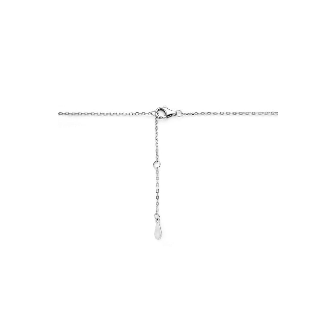 Zilveren collier met zirkonia 41 - 43 - 45 cm