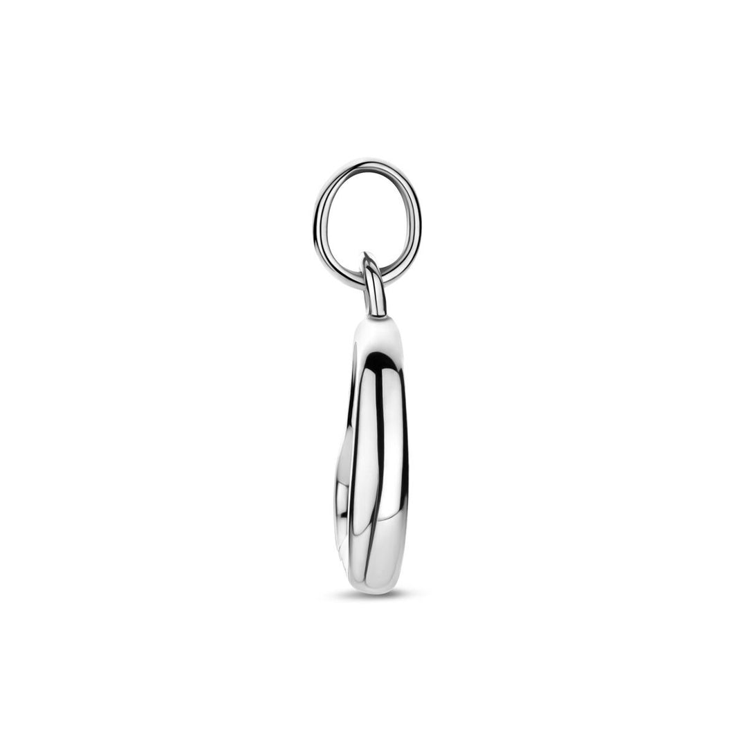 Zilveren hanger hartje – gerhodineerd 925 zilver 17 mm